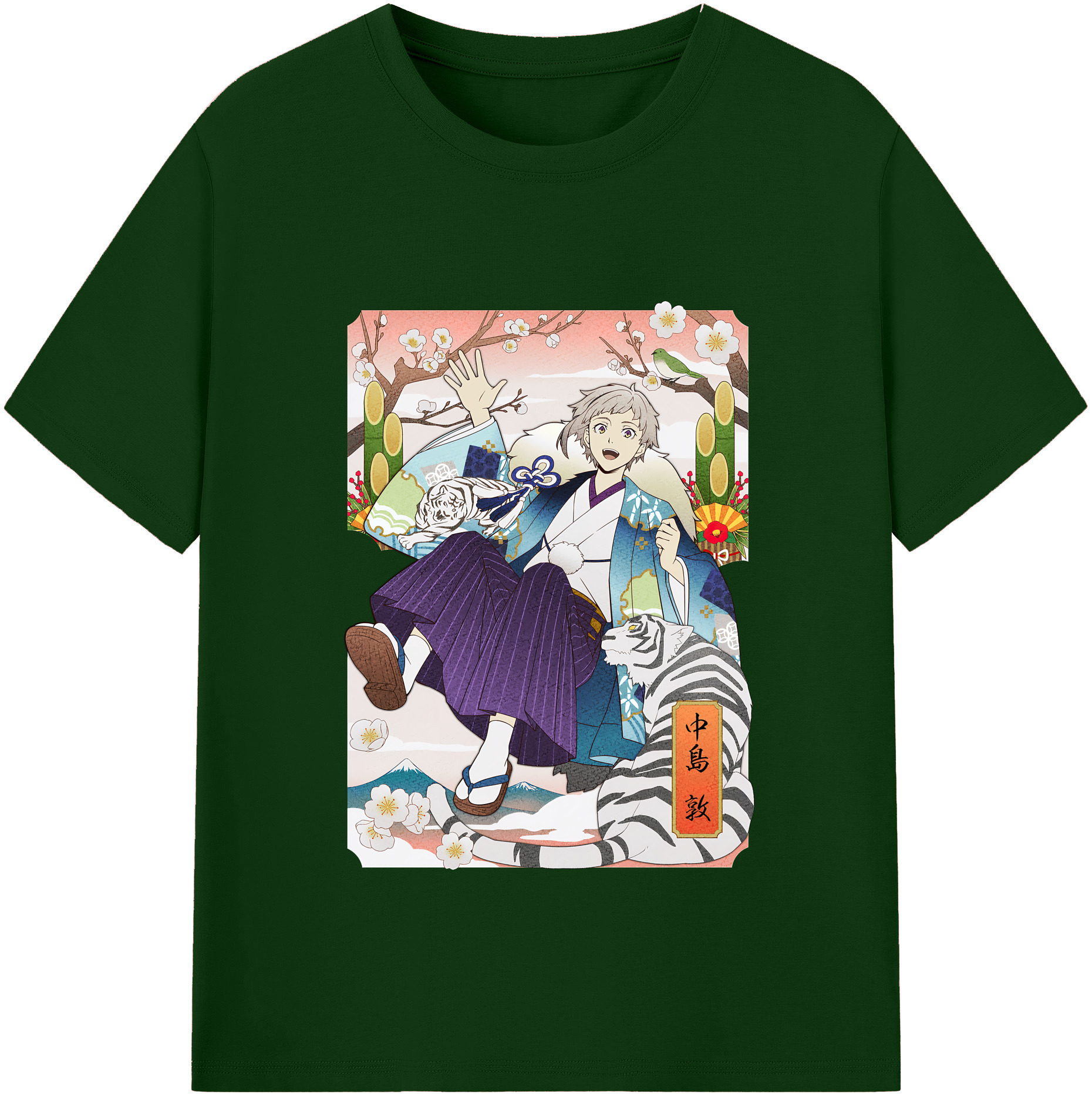 （画像用） 文豪ストレイドッグス Bungo Stray Dogs 綿100％半袖Tシャツ（フロントプリント）
